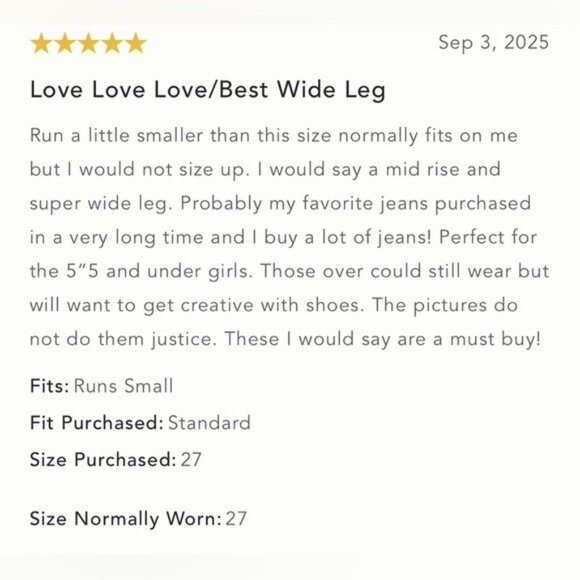 NWT Size 34 - ANTHROPOLOGIE Pilcro Mid-Rise Super-Wide-Leg Jeans (NWT US$ 158) - Picture 6 of 16